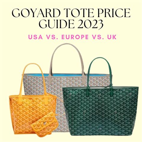 goyard prezzi 2023|goyard tokyo price.